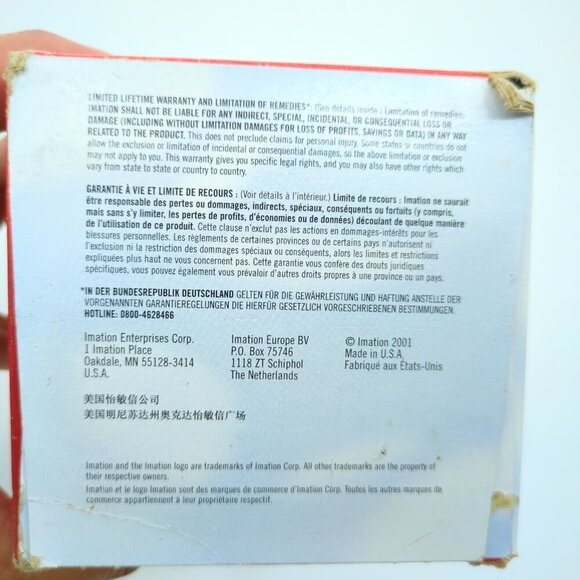 New Imation 2HD IBM Diskette 2001 VTG 1.44MB Double Sided Floppy Disk Box Sealed - Picture 6 of 6